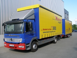 Lorry with trailer - Komm Logistik
